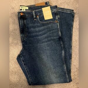 Madewell Womens Mid Rise Stovepipe jeans size 33 NEW